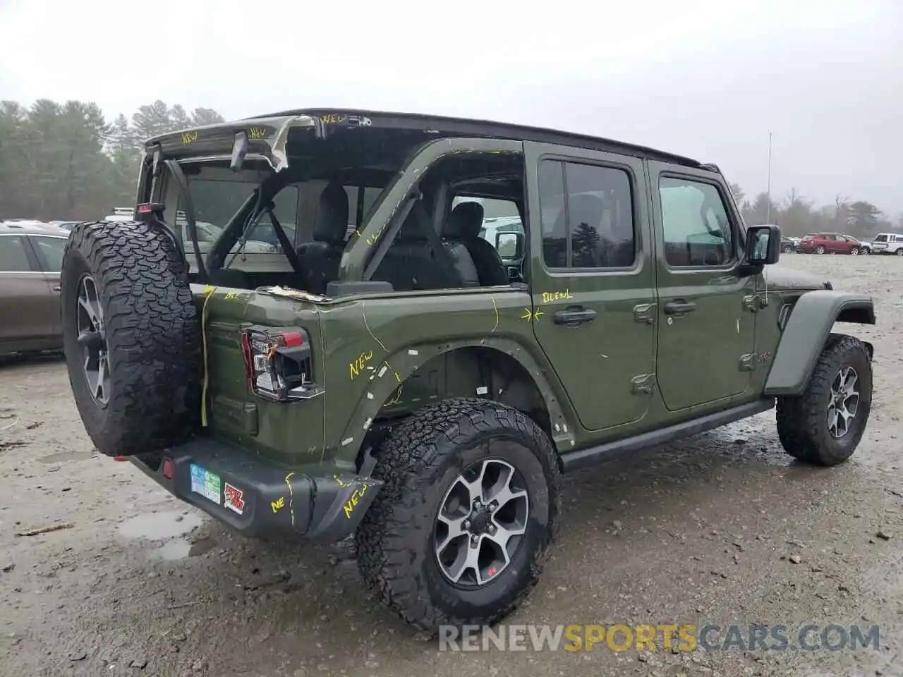 3 Photograph of a damaged car 1C4HJXFN1MW714704 JEEP WRANGLER 2021