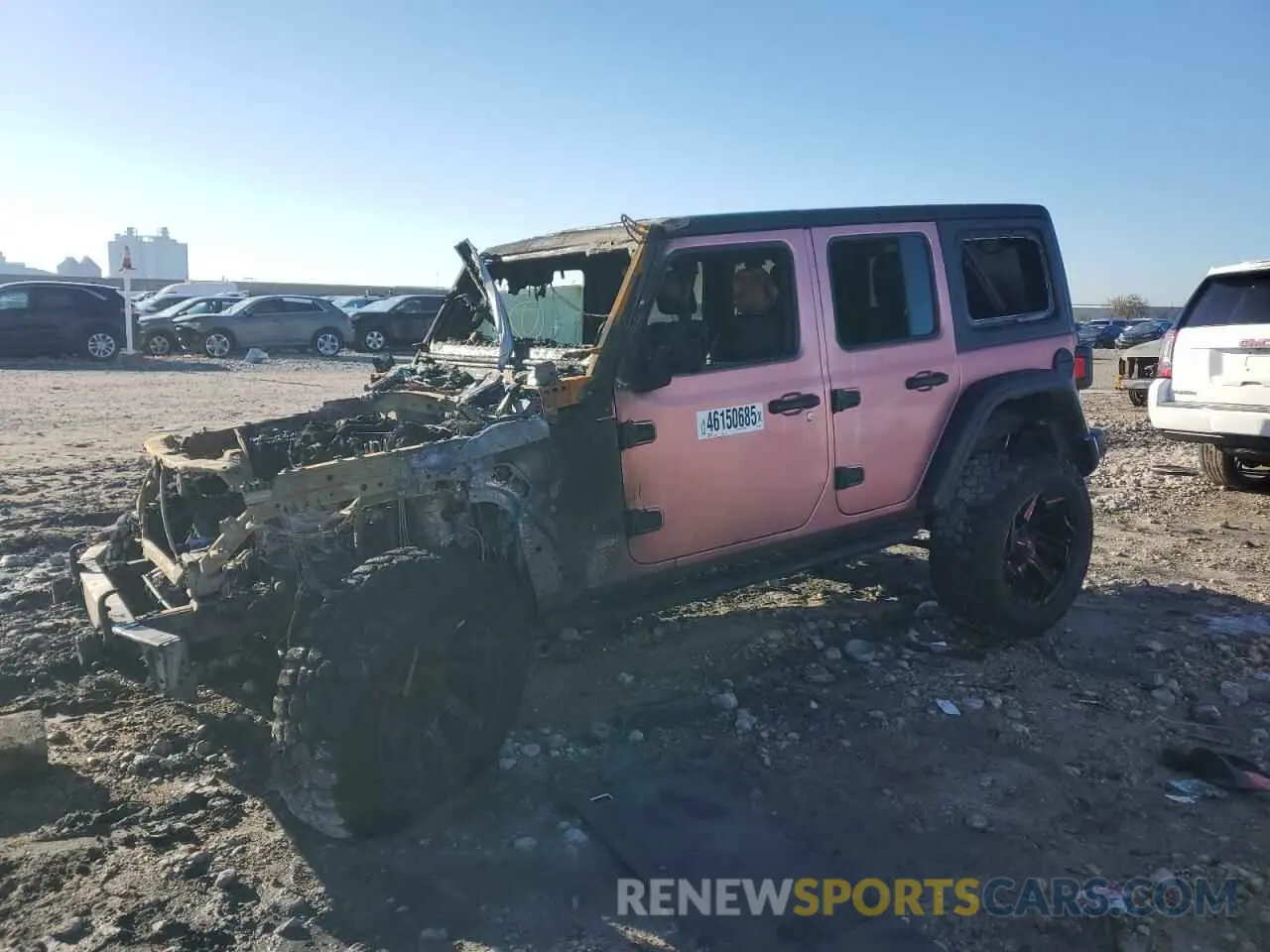 1 Photograph of a damaged car 1C4HJXFN5MW513999 JEEP WRANGLER 2021