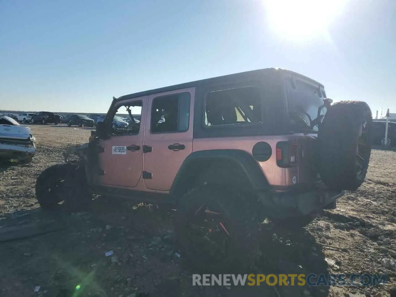 2 Photograph of a damaged car 1C4HJXFN5MW513999 JEEP WRANGLER 2021