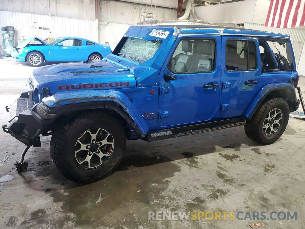 1 Photograph of a damaged car 1C4HJXFN6MW756530 JEEP WRANGLER 2021