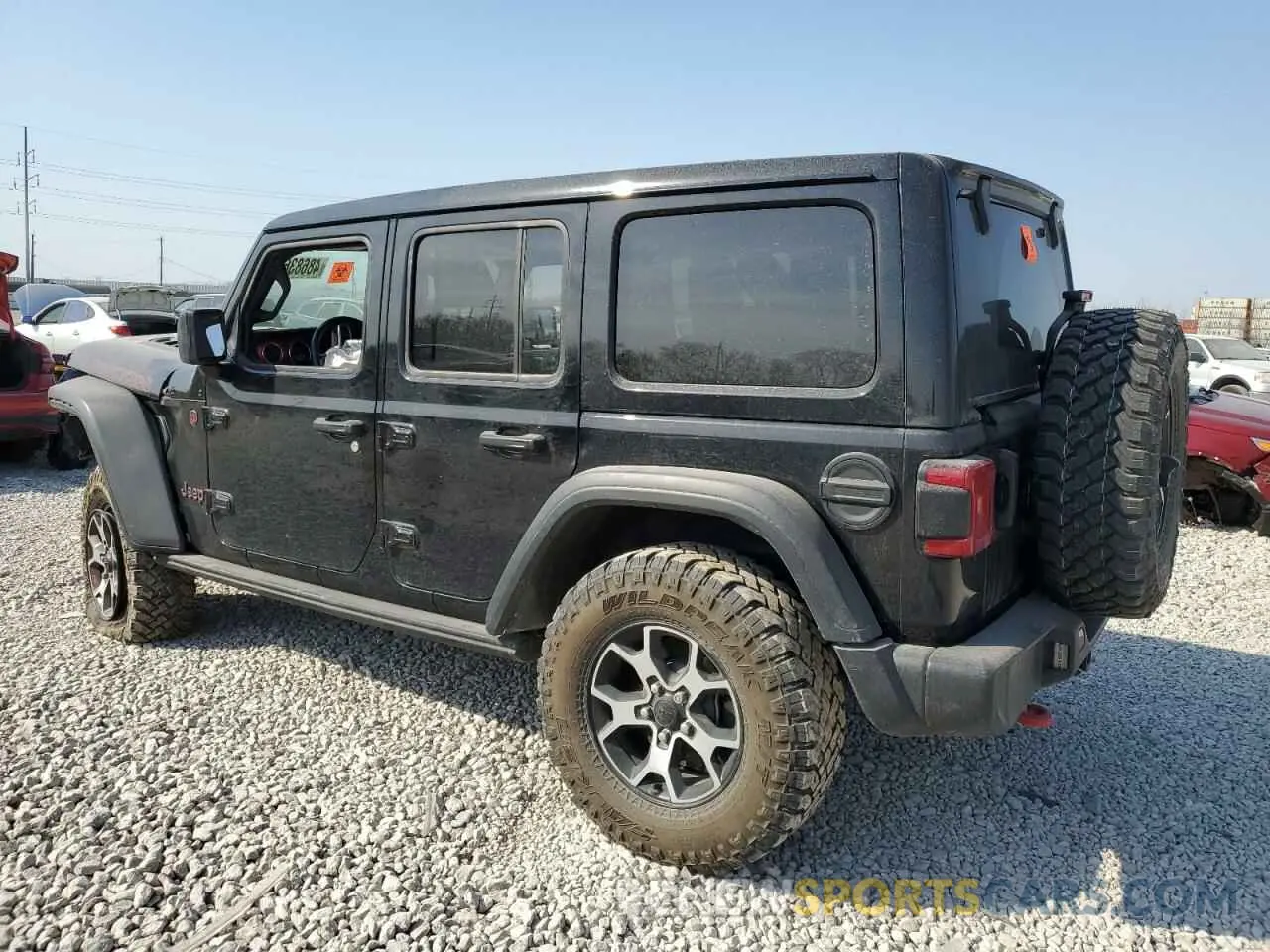2 Photograph of a damaged car 1C4HJXFN8MW558306 JEEP WRANGLER 2021