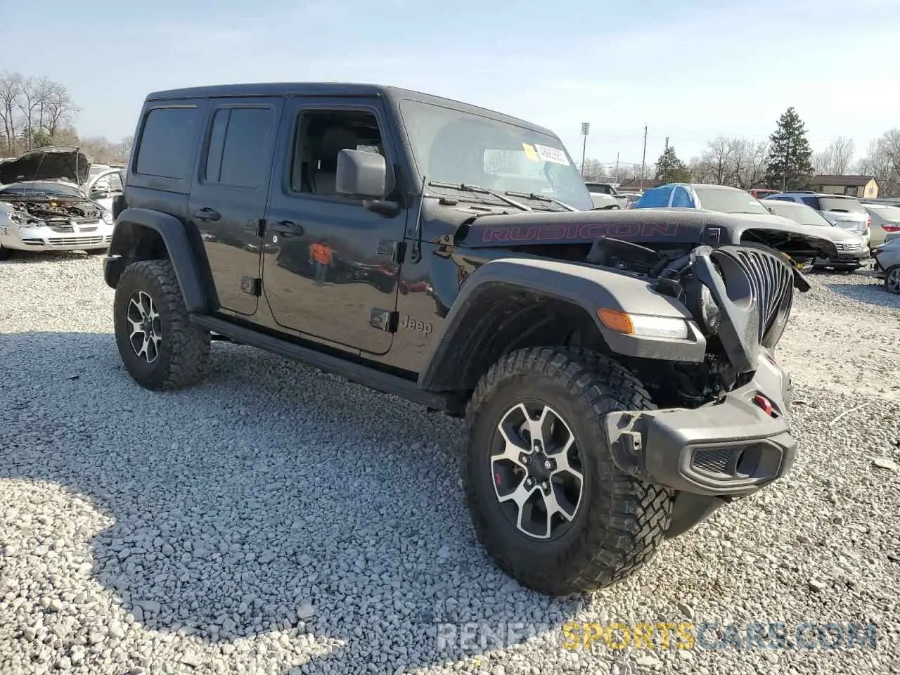 4 Photograph of a damaged car 1C4HJXFN8MW558306 JEEP WRANGLER 2021