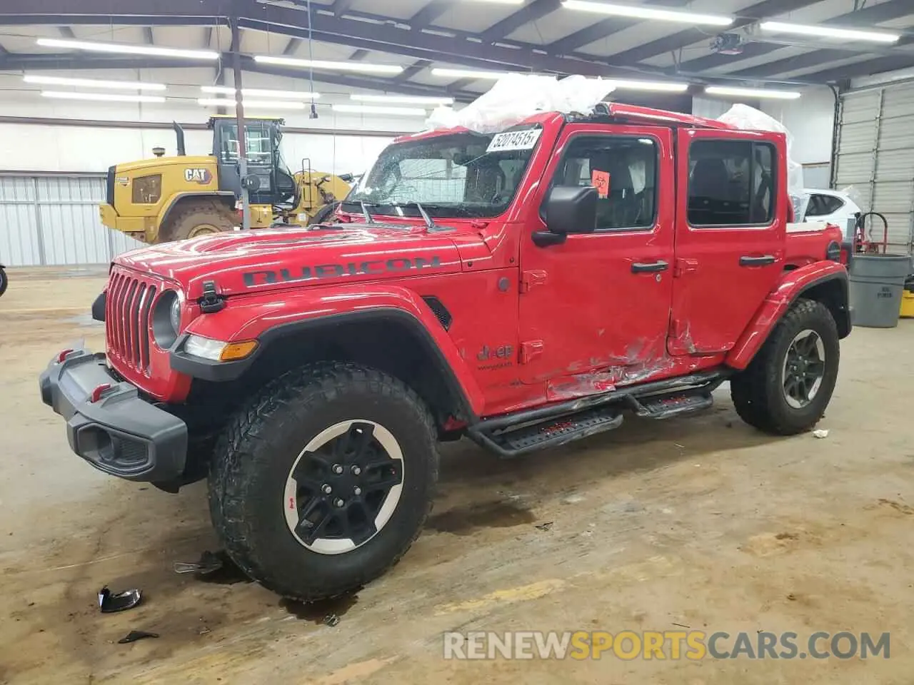 1 Photograph of a damaged car 1C4HJXFN9MW636138 JEEP WRANGLER 2021