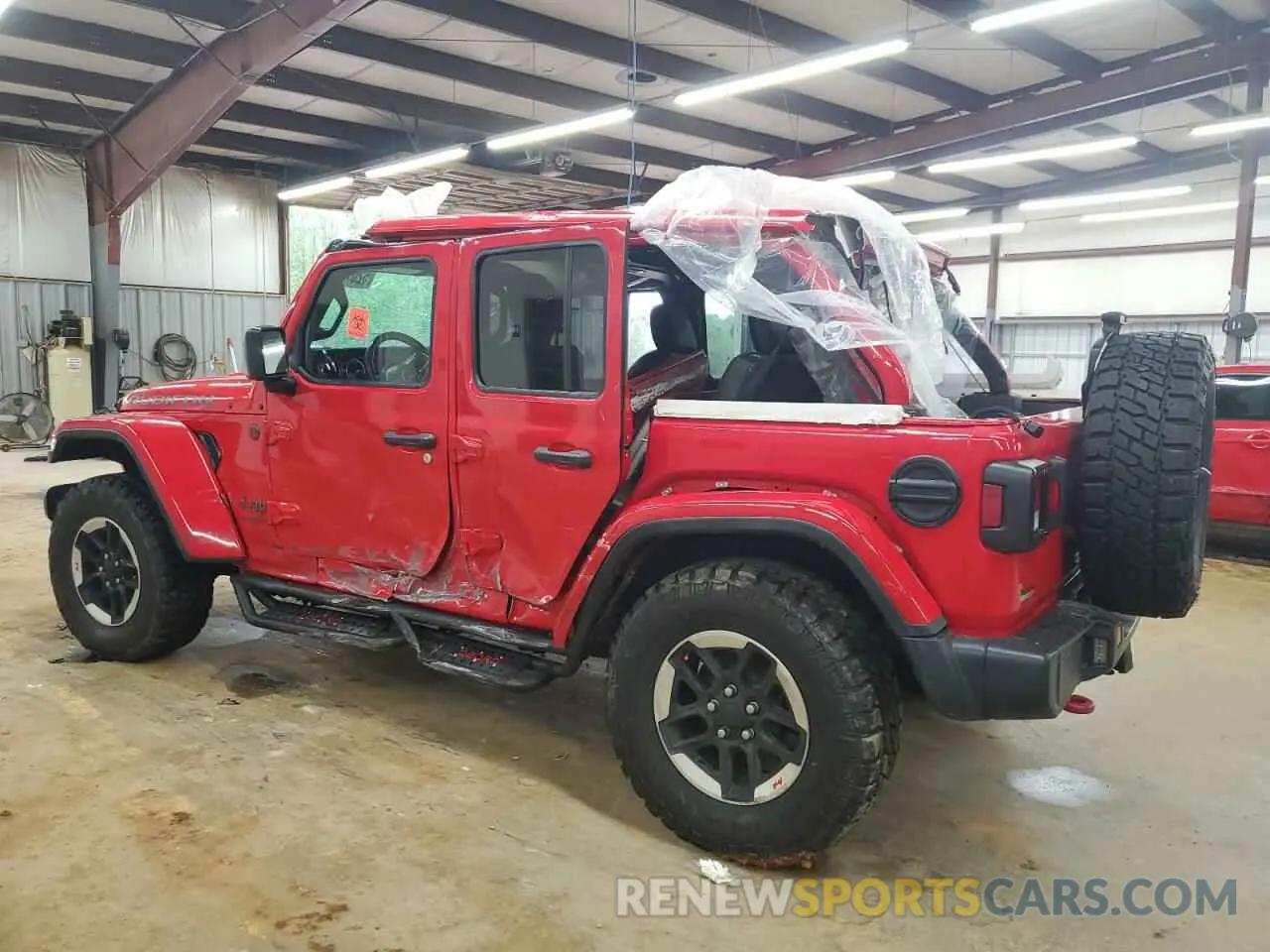 2 Photograph of a damaged car 1C4HJXFN9MW636138 JEEP WRANGLER 2021