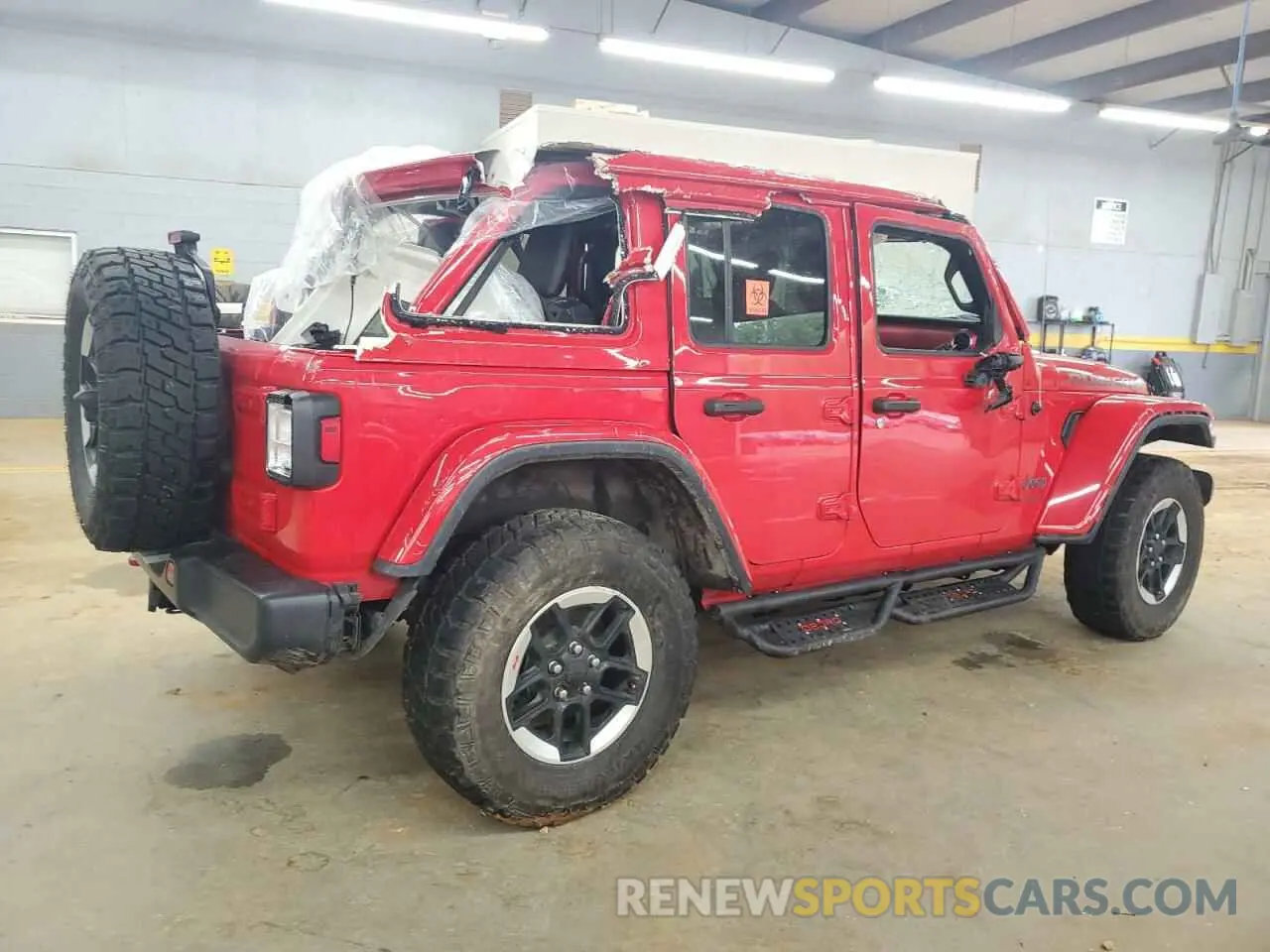 3 Photograph of a damaged car 1C4HJXFN9MW636138 JEEP WRANGLER 2021