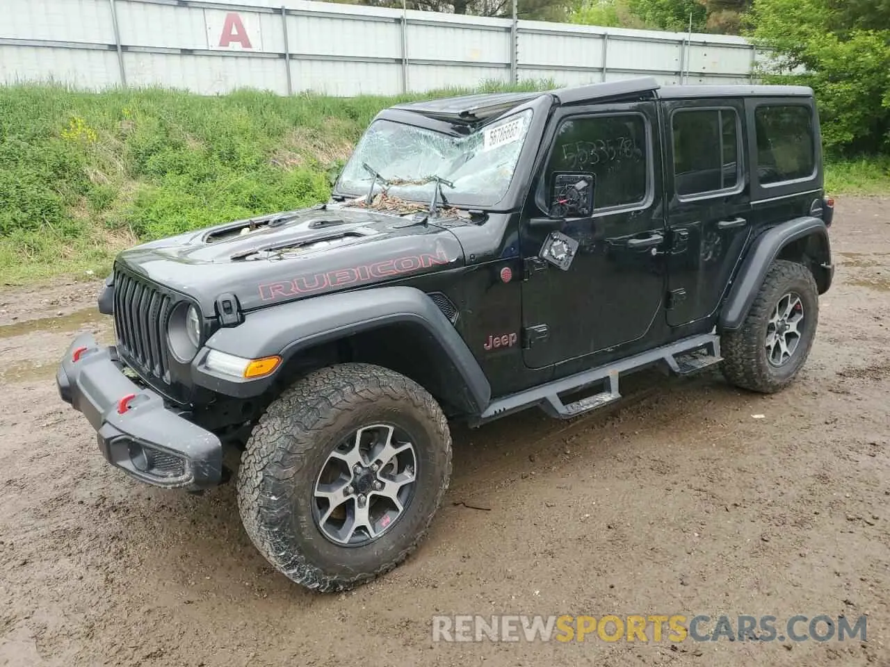 1 Photograph of a damaged car 1C4HJXFNXMW612186 JEEP WRANGLER 2021