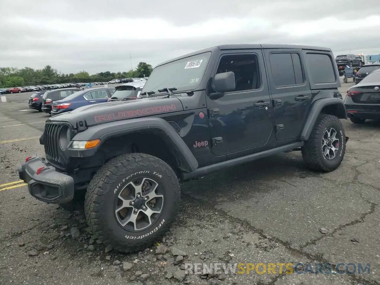 1 Photograph of a damaged car 1C4HJXFNXMW650114 JEEP WRANGLER 2021