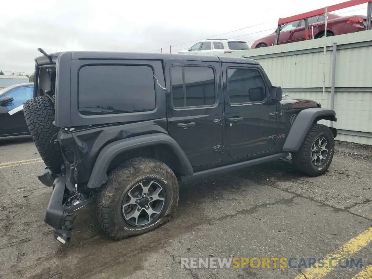 3 Photograph of a damaged car 1C4HJXFNXMW650114 JEEP WRANGLER 2021