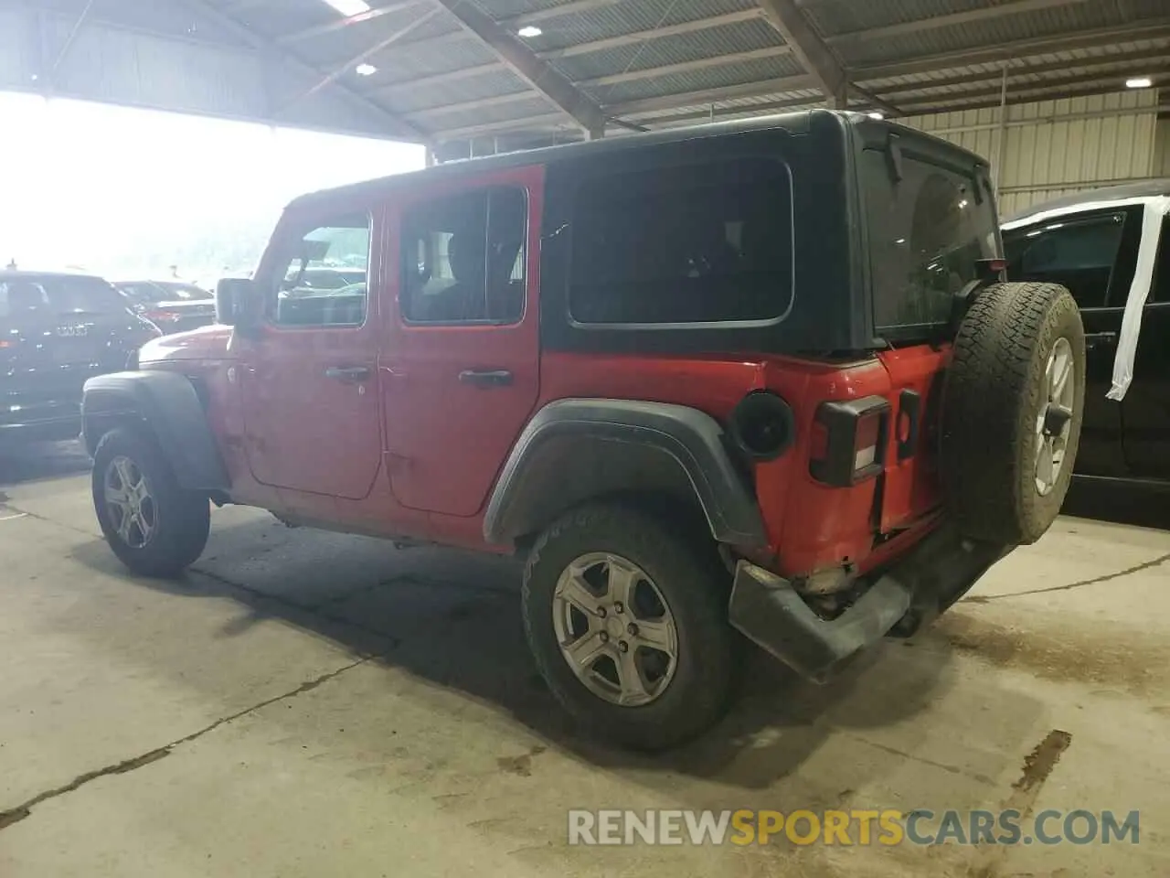2 Photograph of a damaged car 1C4HJXKN0MW698193 JEEP WRANGLER 2021