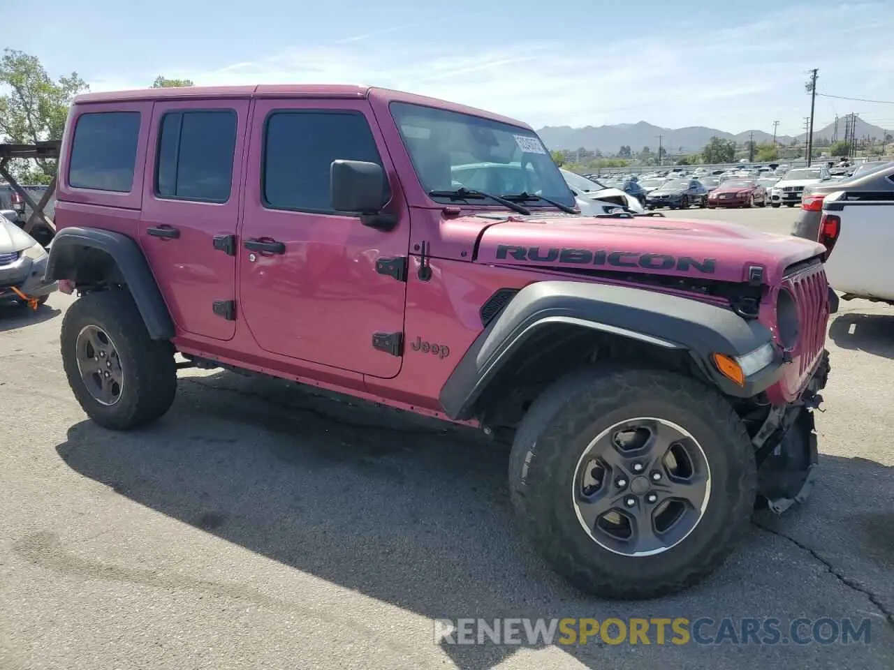4 Photograph of a damaged car 1C4JJXFG2MW854005 JEEP WRANGLER 2021