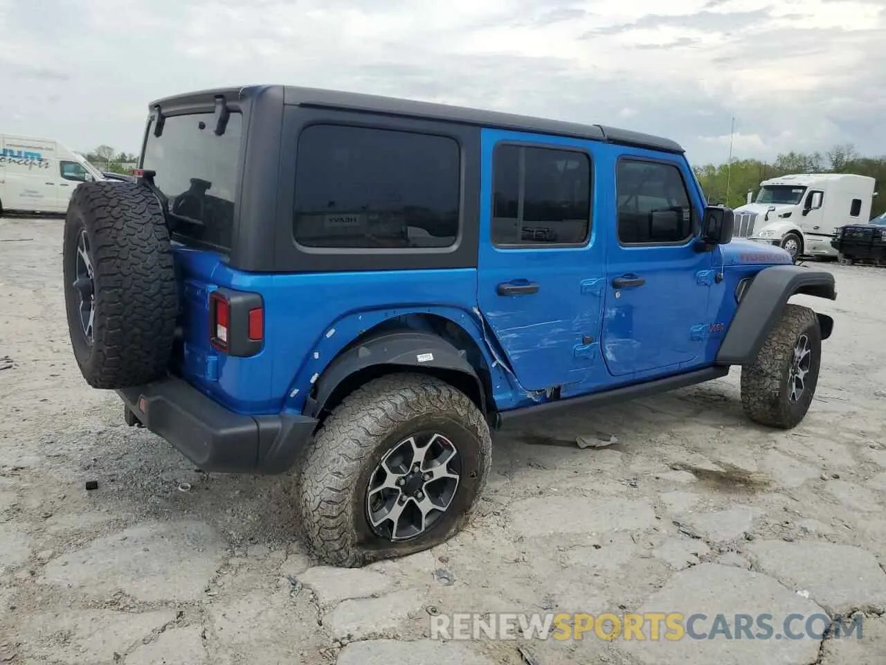 3 Photograph of a damaged car 1C4JJXFM7MW794325 JEEP WRANGLER 2021