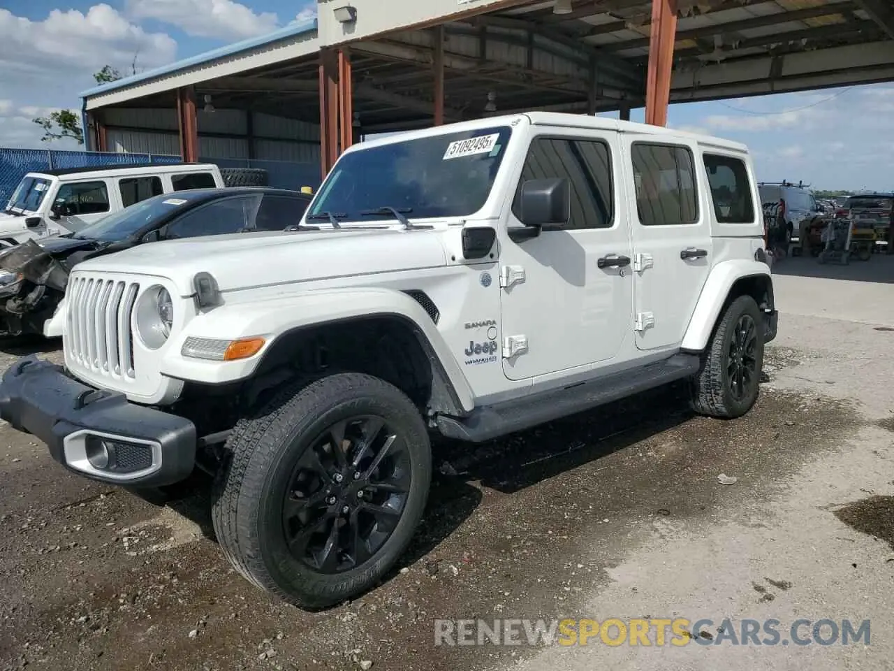 1 Photograph of a damaged car 1C4JJXP63MW643546 JEEP WRANGLER 2021