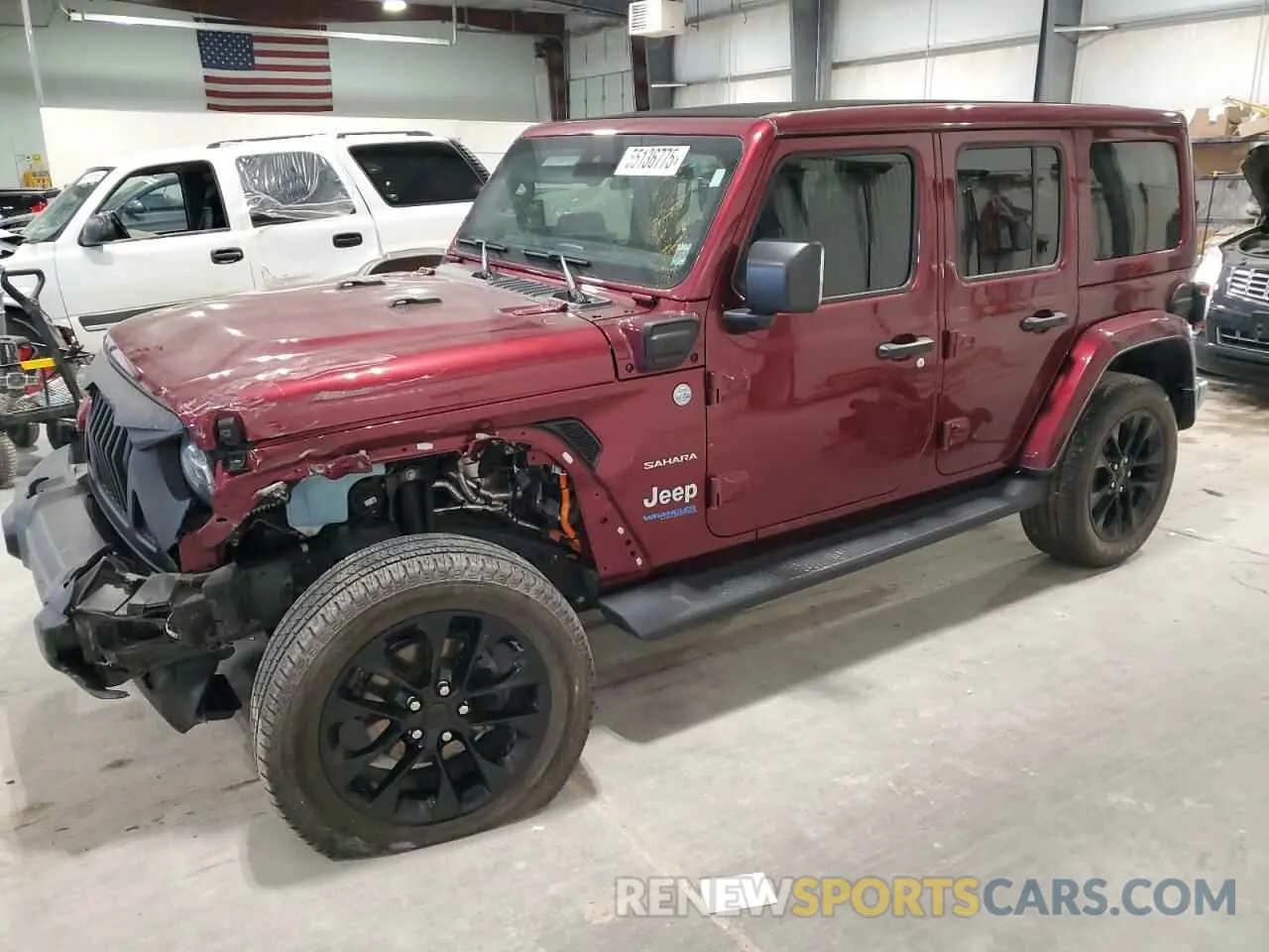 1 Photograph of a damaged car 1C4JJXP63MW684811 JEEP WRANGLER 2021