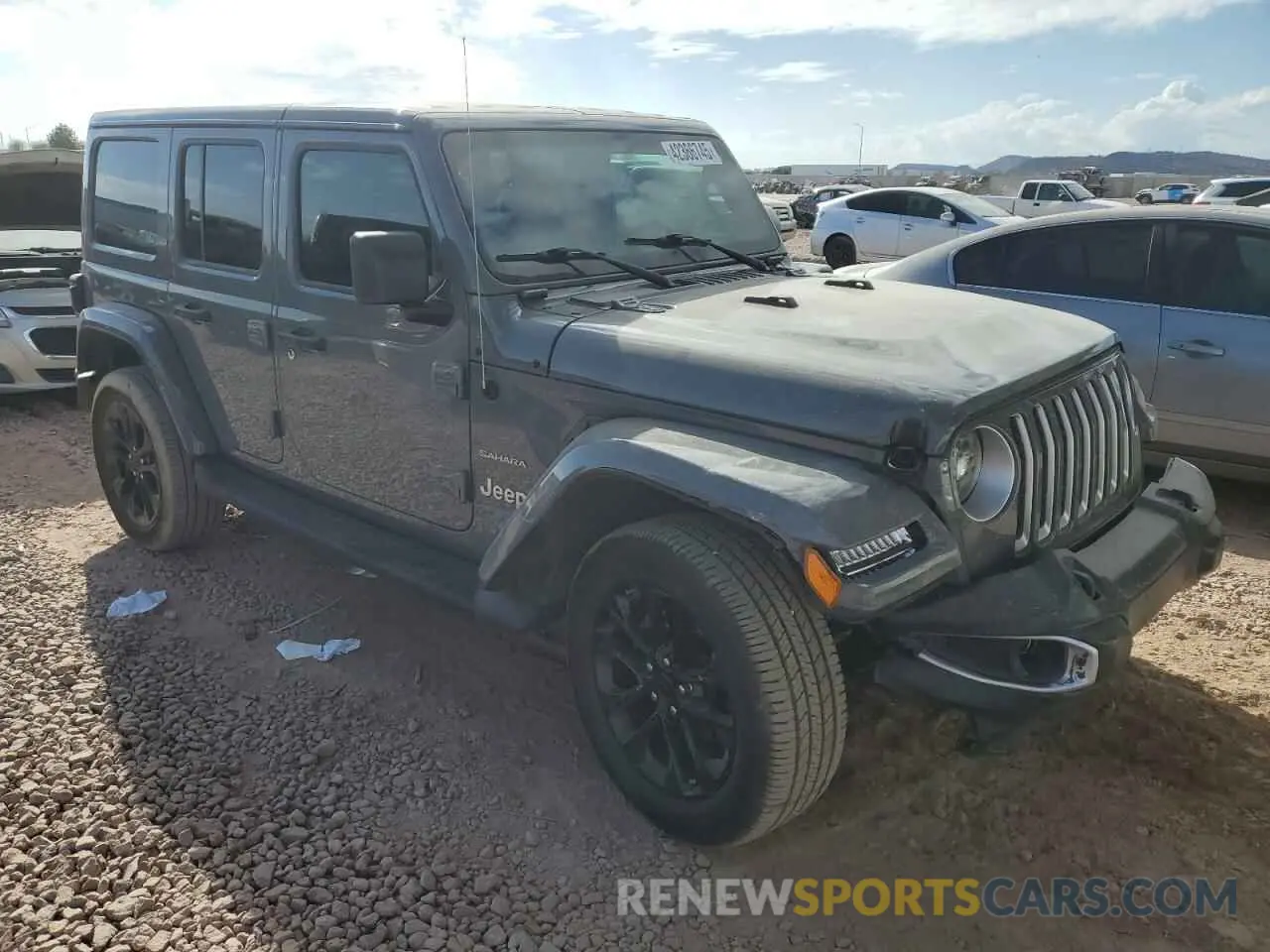 4 Photograph of a damaged car 1C4JJXP68MW742136 JEEP WRANGLER 2021