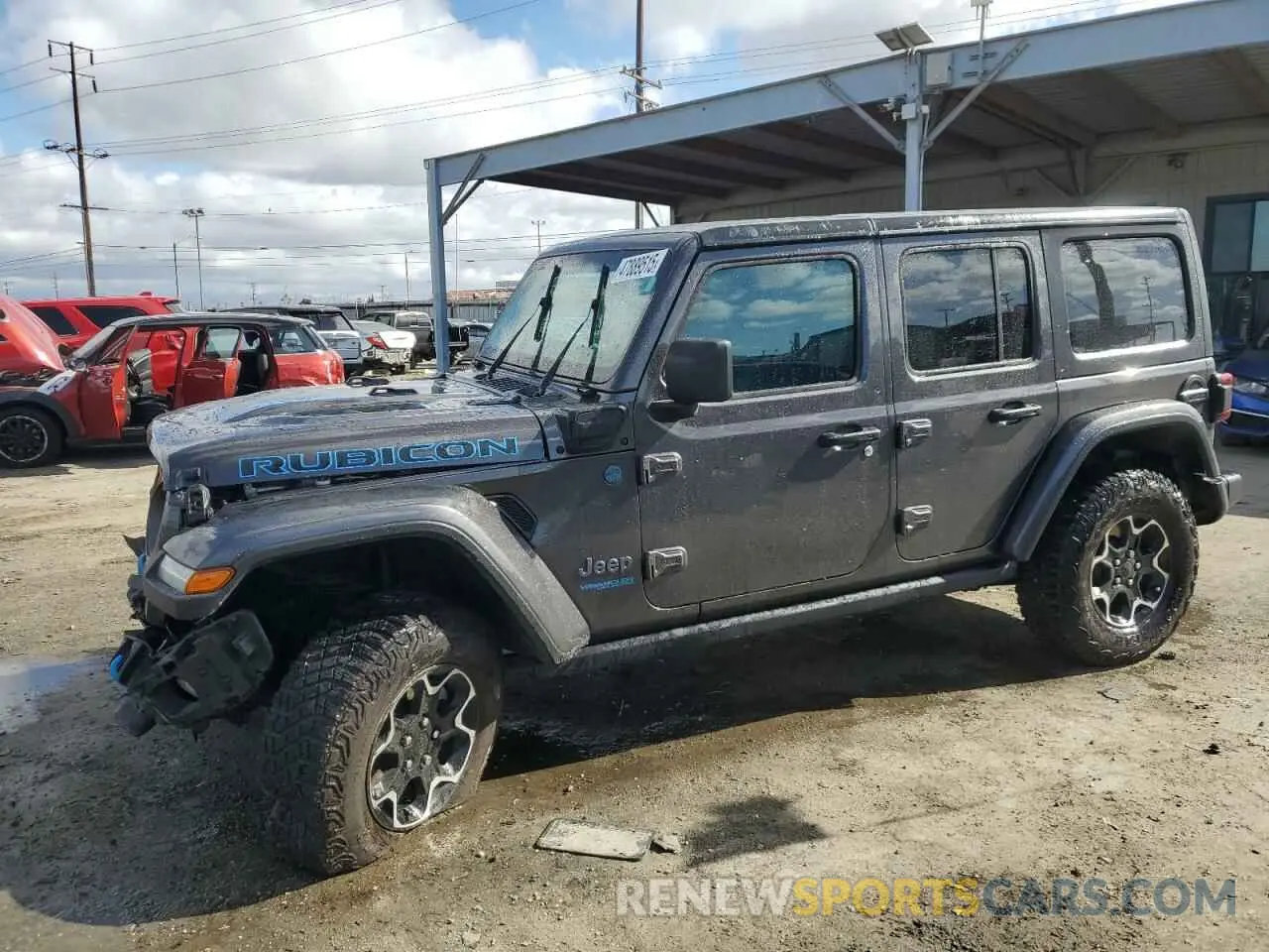 1 Photograph of a damaged car 1C4JJXR60MW766072 JEEP WRANGLER 2021