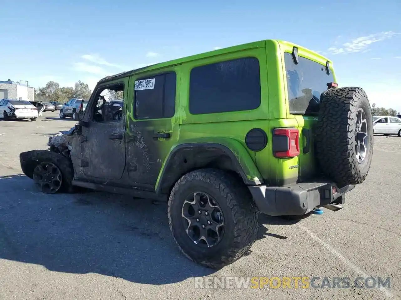 2 Photograph of a damaged car 1C4JJXR60MW771403 JEEP WRANGLER 2021