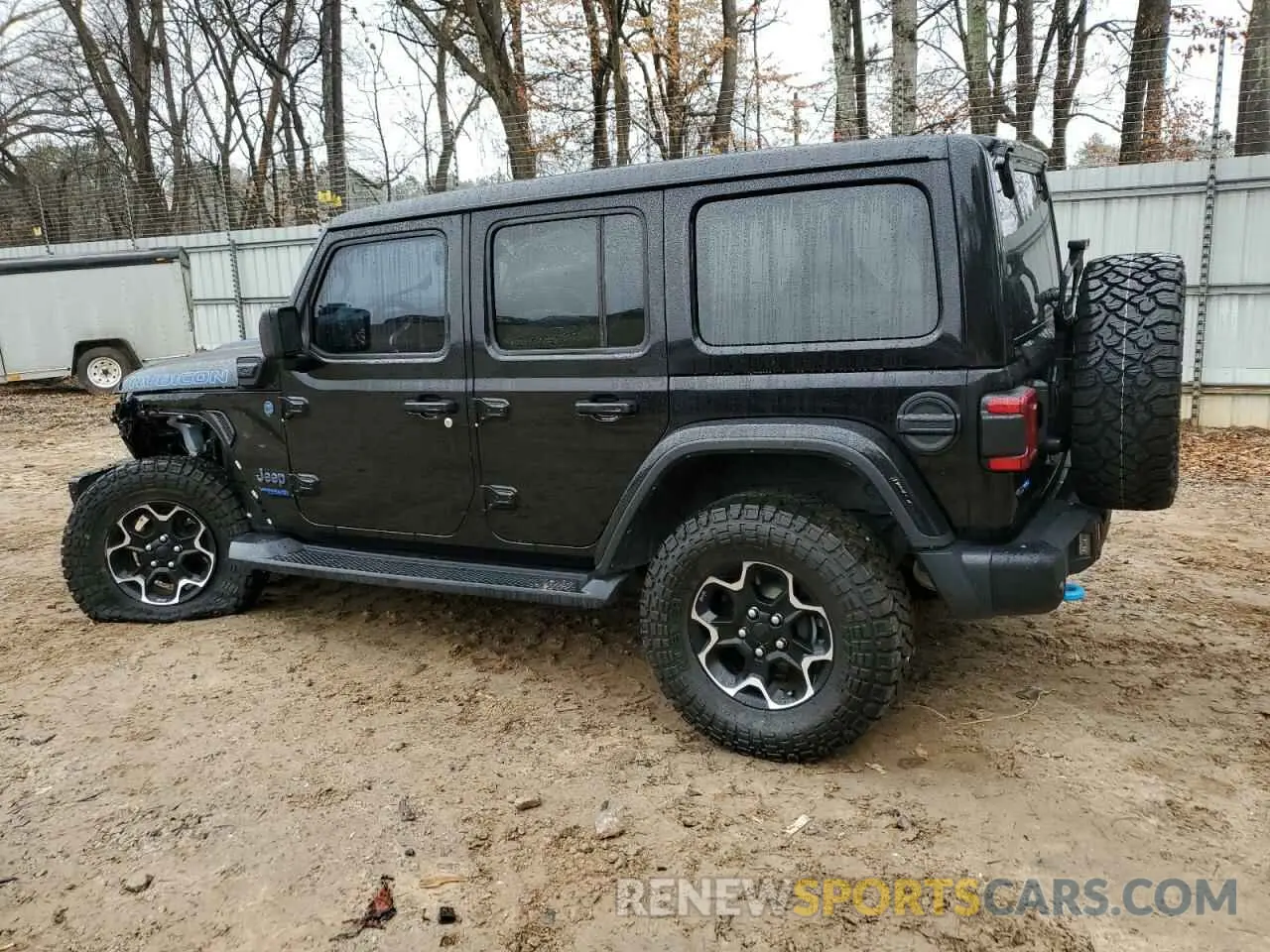 2 Photograph of a damaged car 1C4JJXR62MW676261 JEEP WRANGLER 2021
