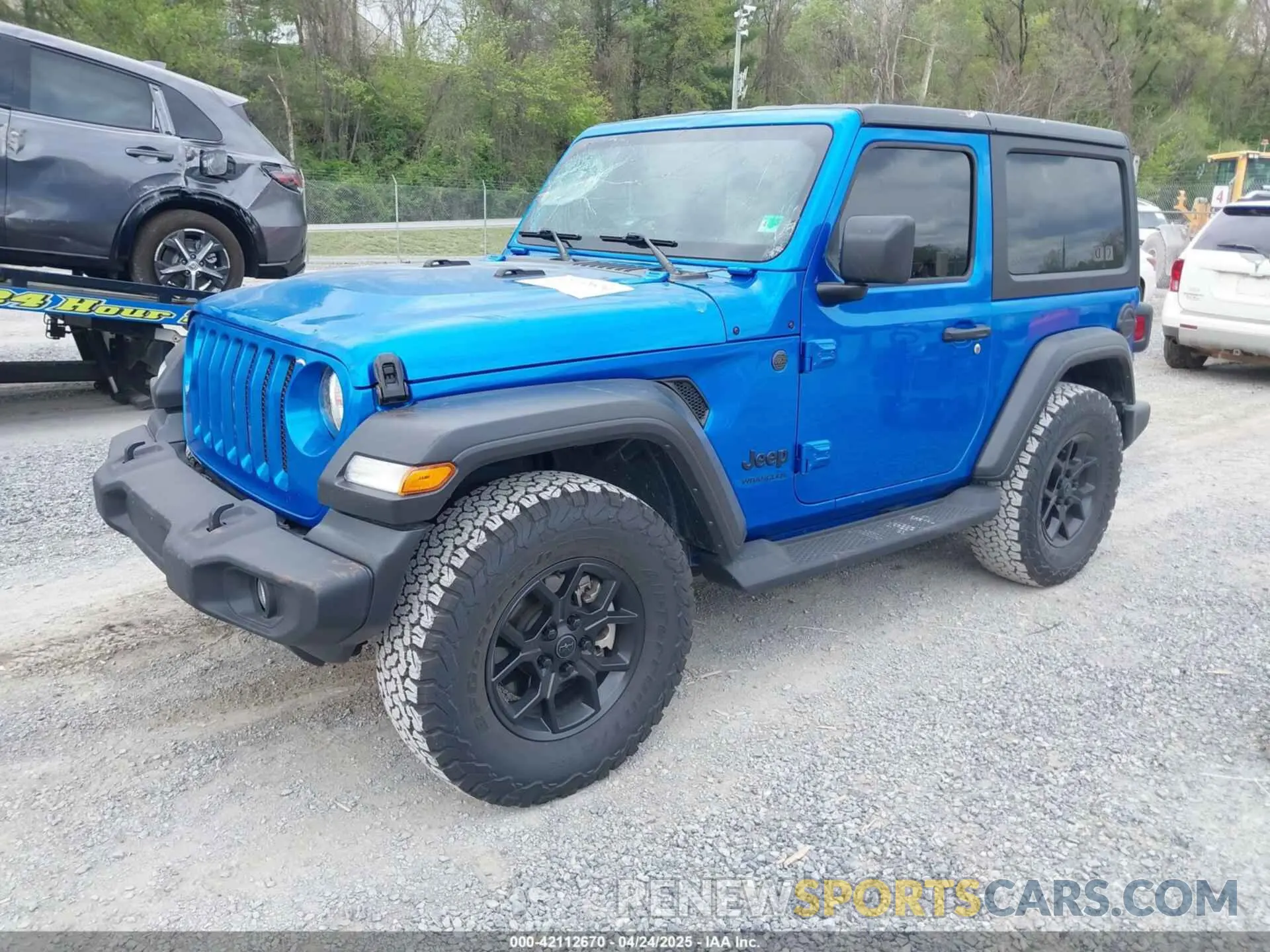 2 Photograph of a damaged car 1C4GJXAG0NW145642 JEEP WRANGLER 2022