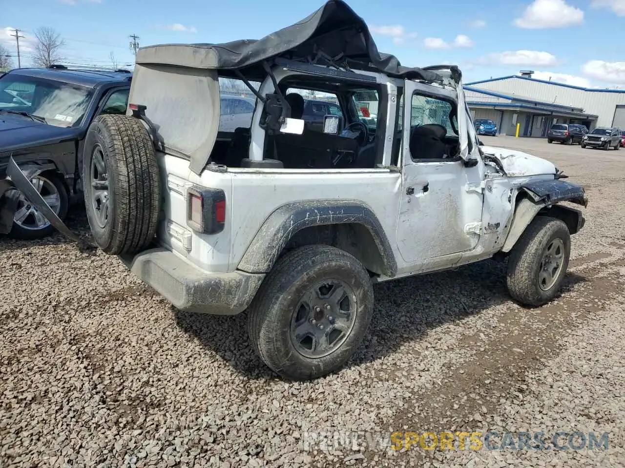 3 Photograph of a damaged car 1C4GJXAG3NW220415 JEEP WRANGLER 2022