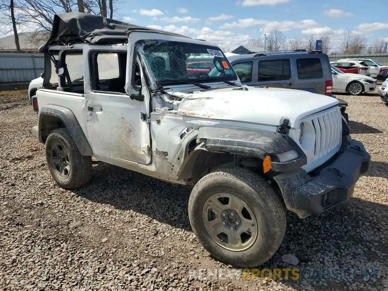 4 Photograph of a damaged car 1C4GJXAG3NW220415 JEEP WRANGLER 2022