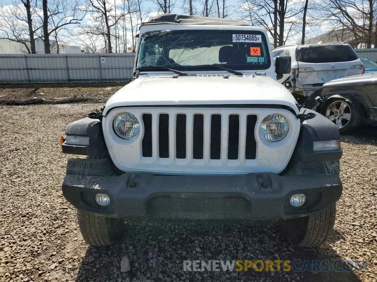 5 Photograph of a damaged car 1C4GJXAG3NW220415 JEEP WRANGLER 2022