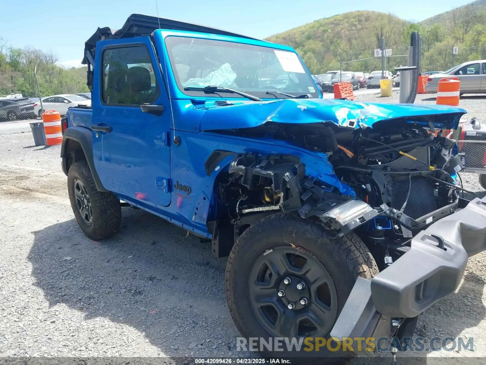 1 Photograph of a damaged car 1C4GJXAG5NW201364 JEEP WRANGLER 2022