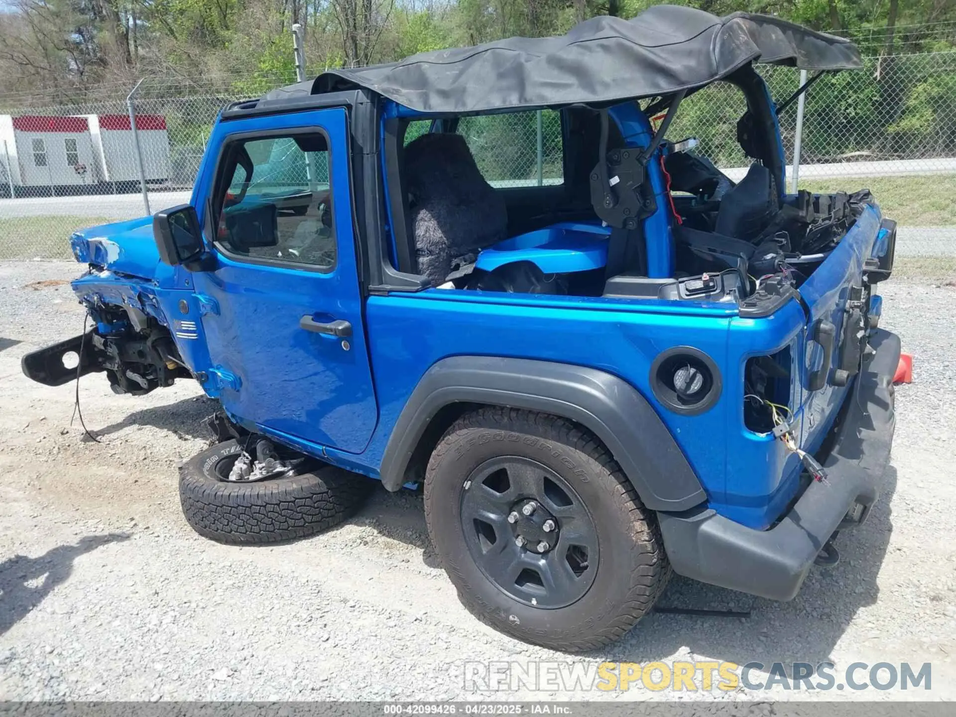 3 Photograph of a damaged car 1C4GJXAG5NW201364 JEEP WRANGLER 2022