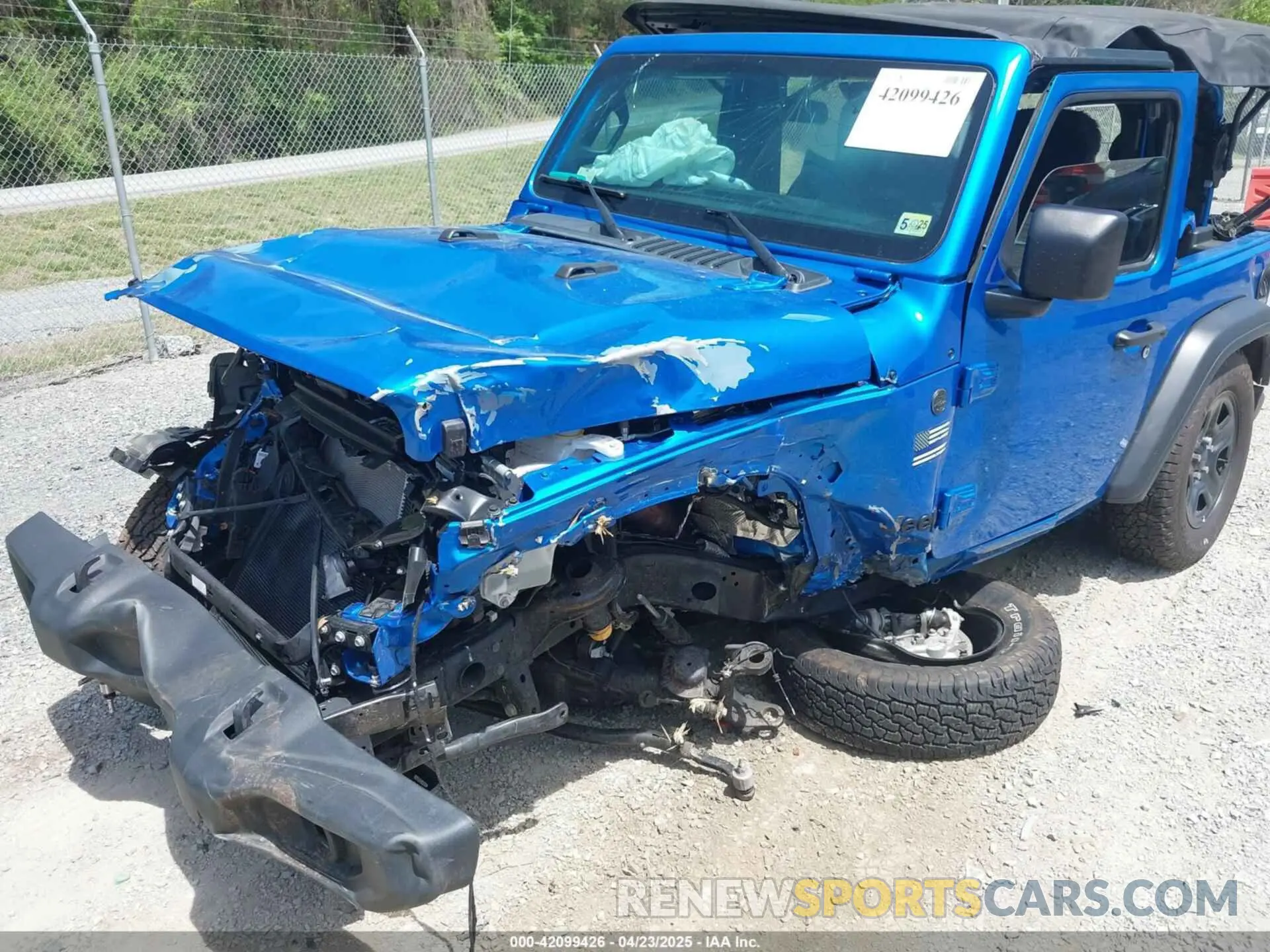 6 Photograph of a damaged car 1C4GJXAG5NW201364 JEEP WRANGLER 2022
