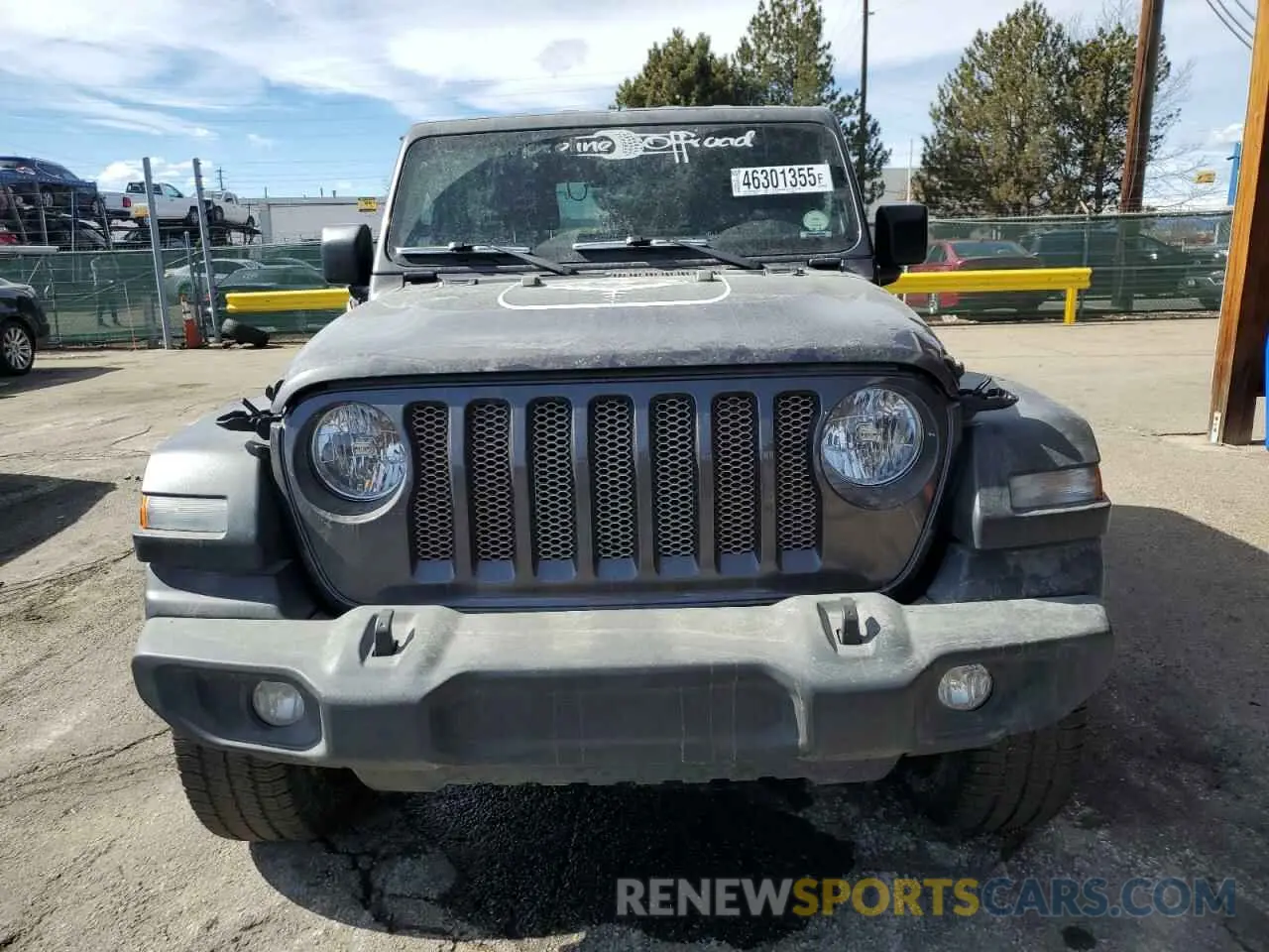 5 Photograph of a damaged car 1C4GJXAG7NW203889 JEEP WRANGLER 2022