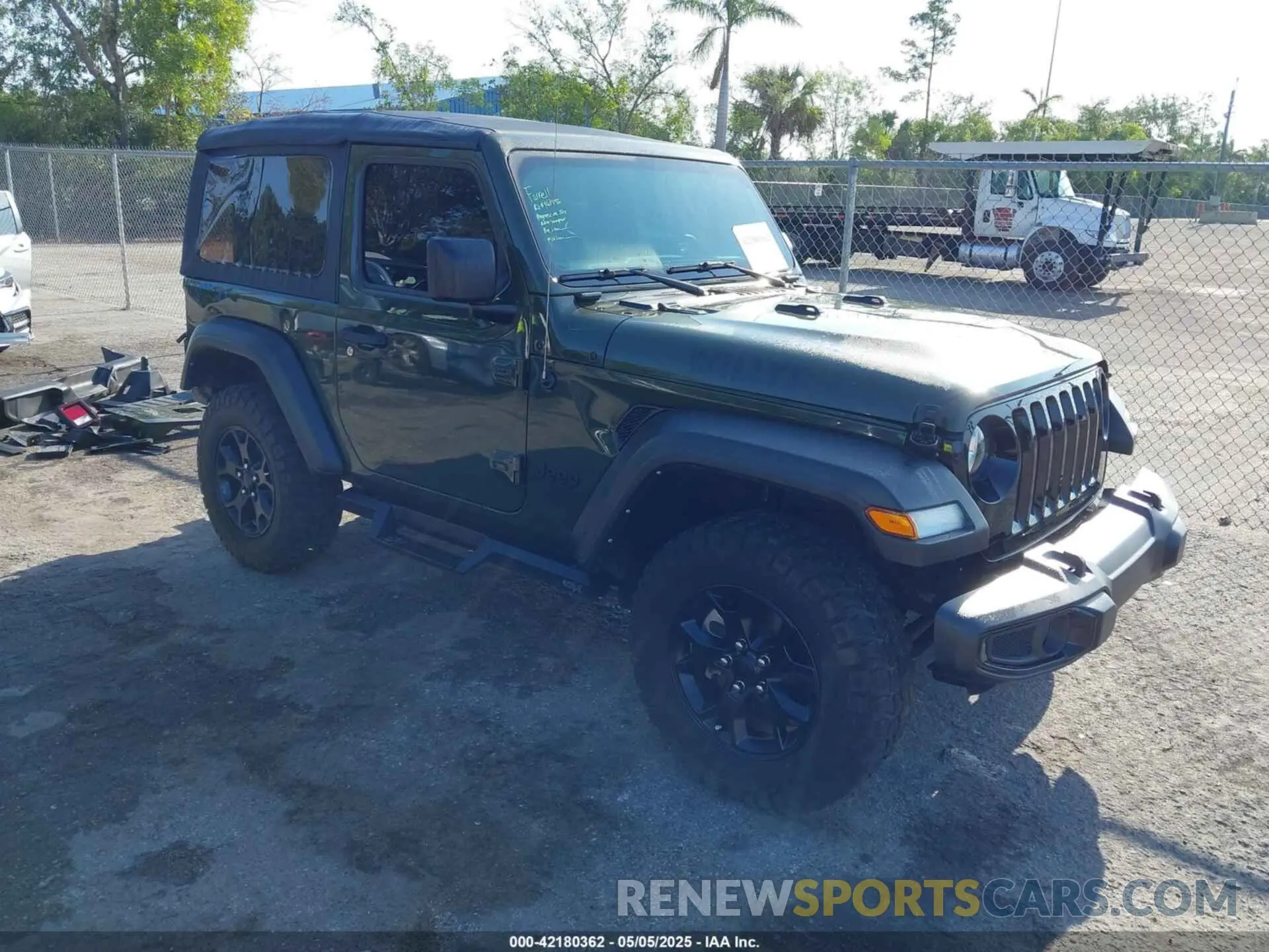 1 Photograph of a damaged car 1C4GJXAG8NW224380 JEEP WRANGLER 2022