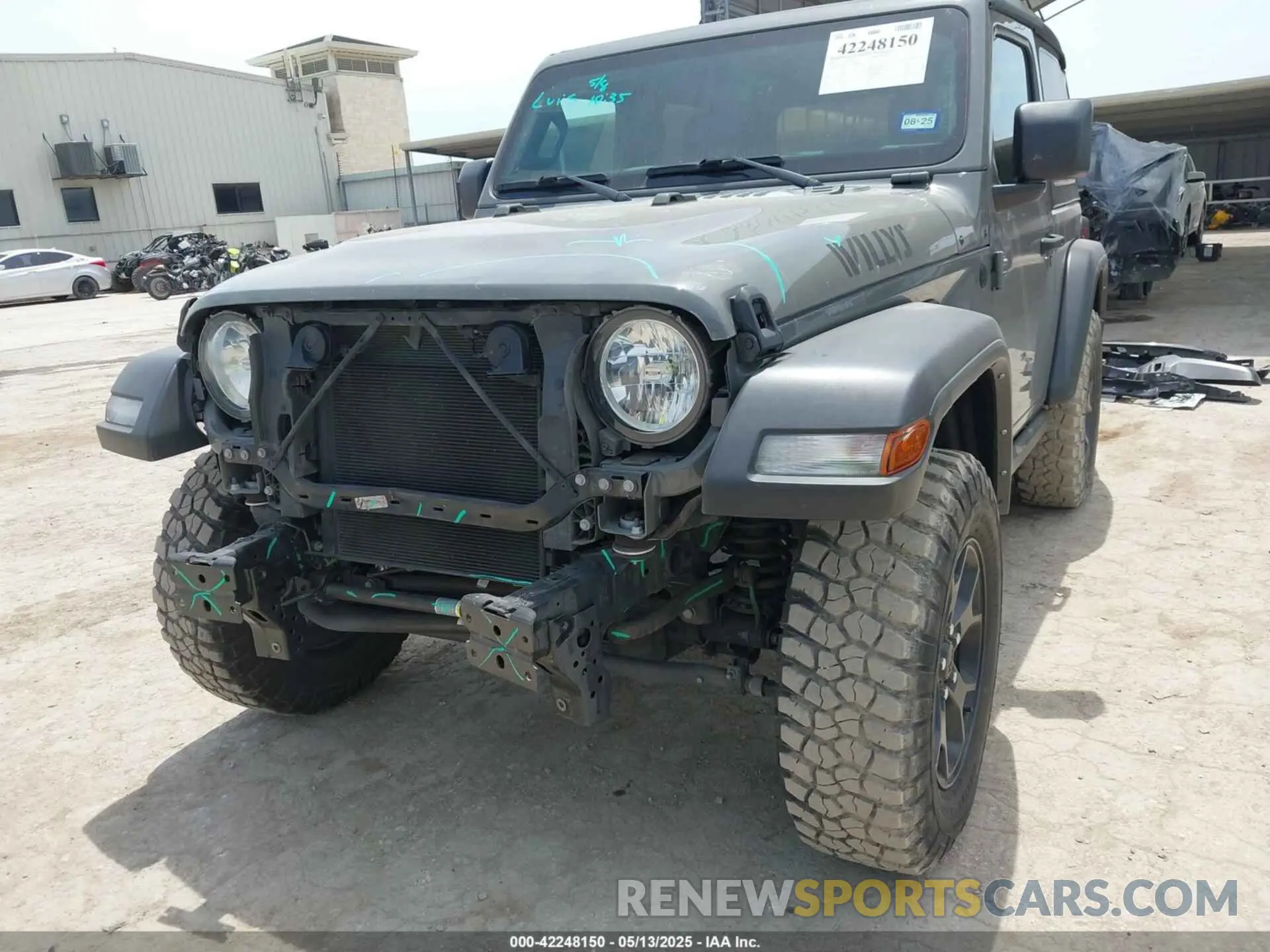 6 Photograph of a damaged car 1C4GJXAG8NW232480 JEEP WRANGLER 2022