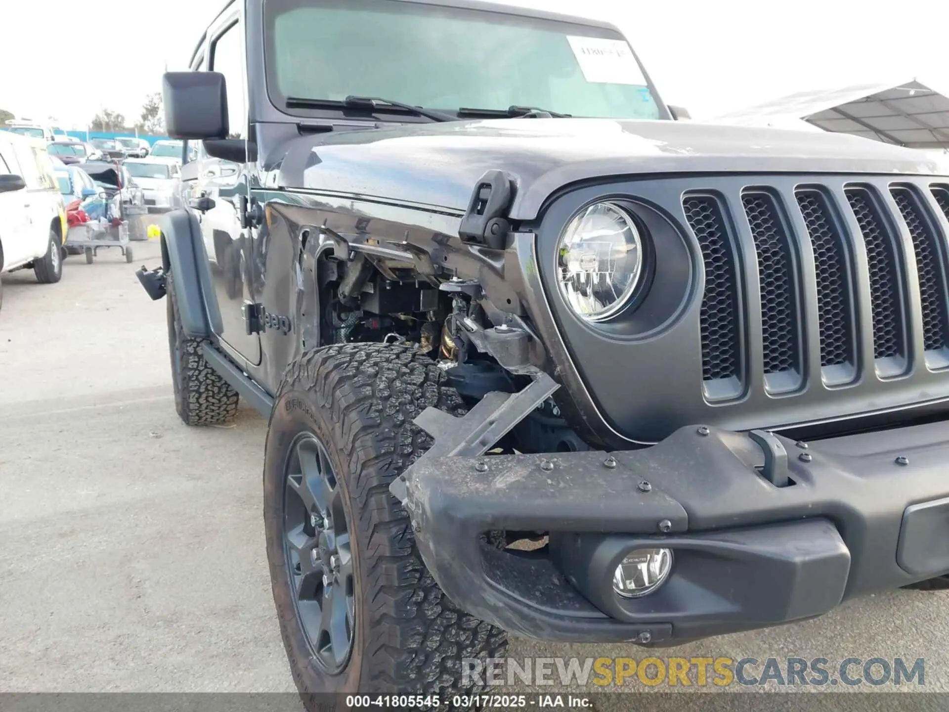 6 Photograph of a damaged car 1C4GJXAGXNW258207 JEEP WRANGLER 2022