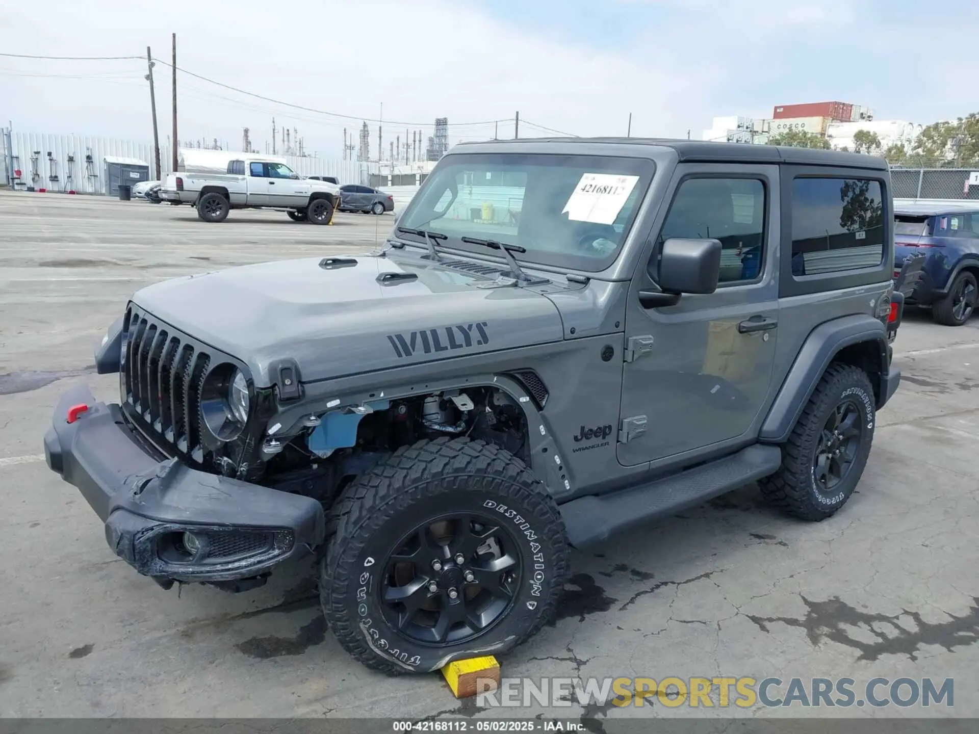 2 Photograph of a damaged car 1C4GJXAN2NW176325 JEEP WRANGLER 2022