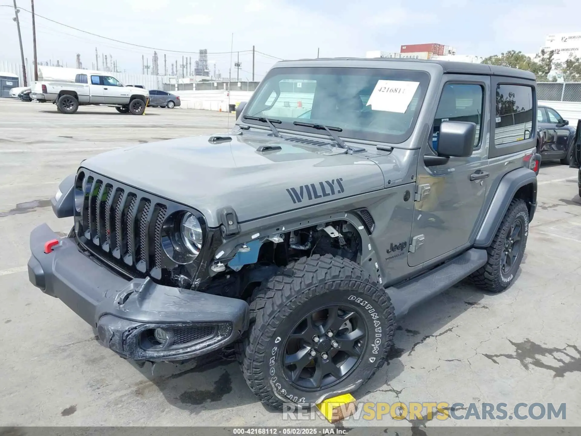 6 Photograph of a damaged car 1C4GJXAN2NW176325 JEEP WRANGLER 2022
