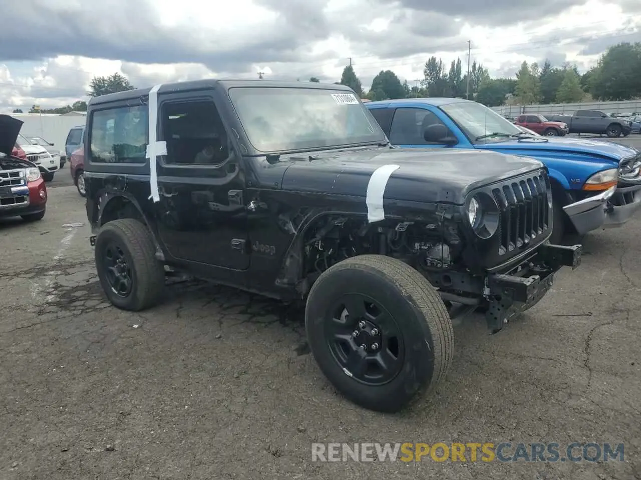 4 Photograph of a damaged car 1C4GJXAN6NW240303 JEEP WRANGLER 2022