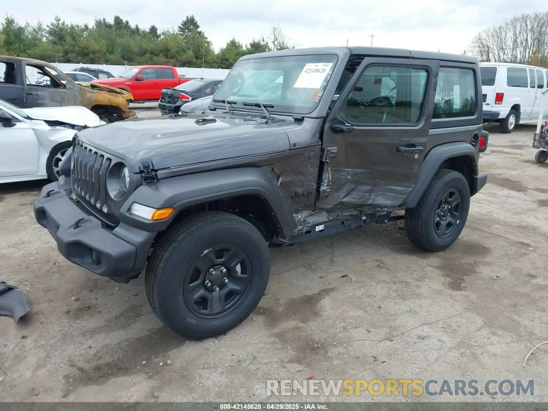 2 Photograph of a damaged car 1C4GJXAN8NW223101 JEEP WRANGLER 2022