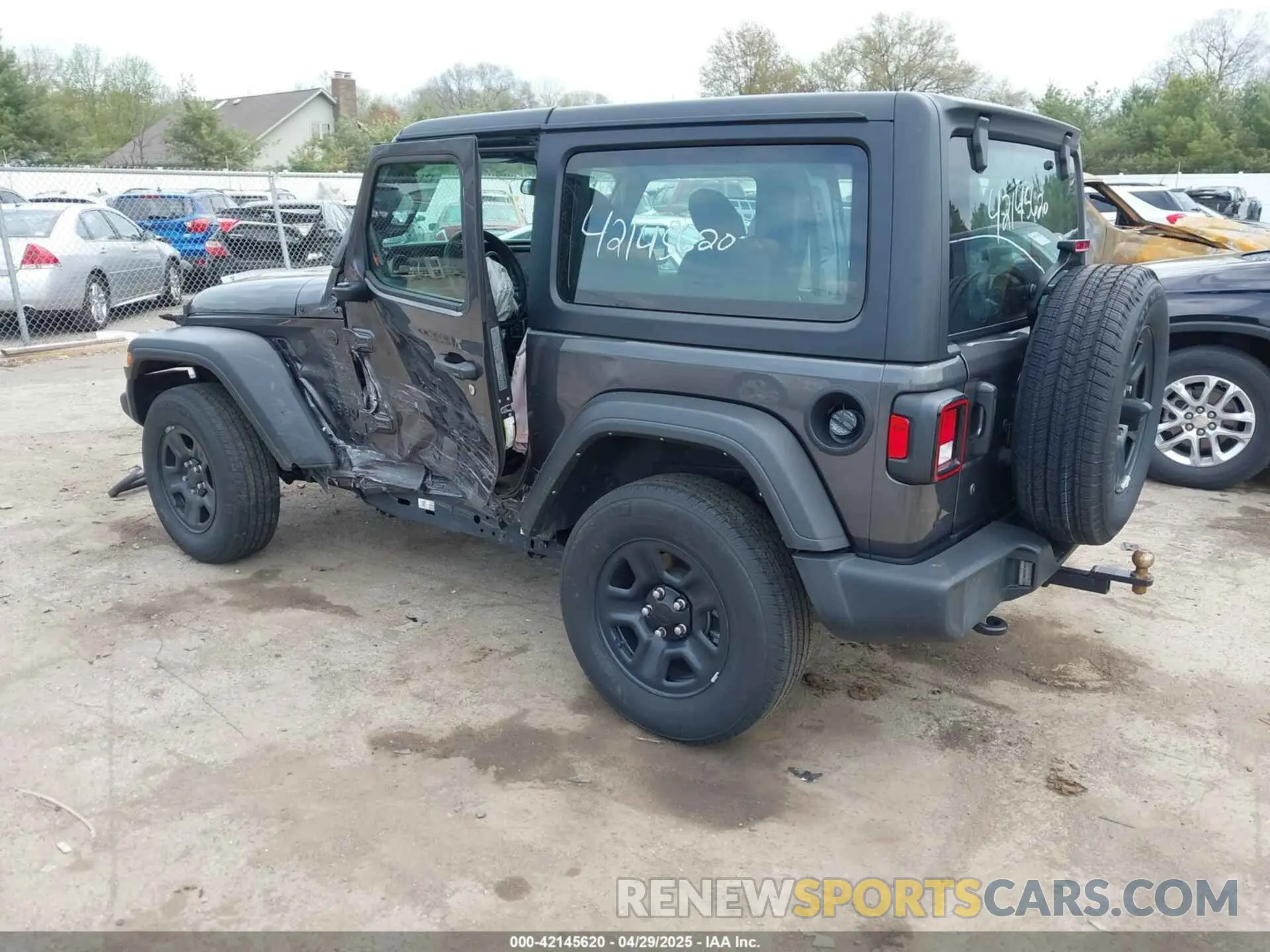 3 Photograph of a damaged car 1C4GJXAN8NW223101 JEEP WRANGLER 2022