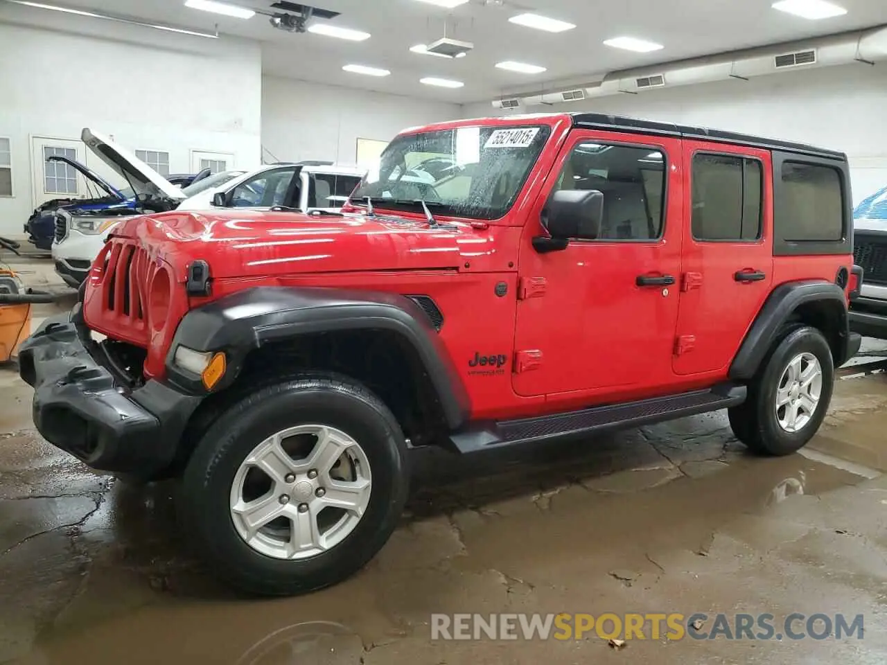 1 Photograph of a damaged car 1C4HJXDG2NW152124 JEEP WRANGLER 2022
