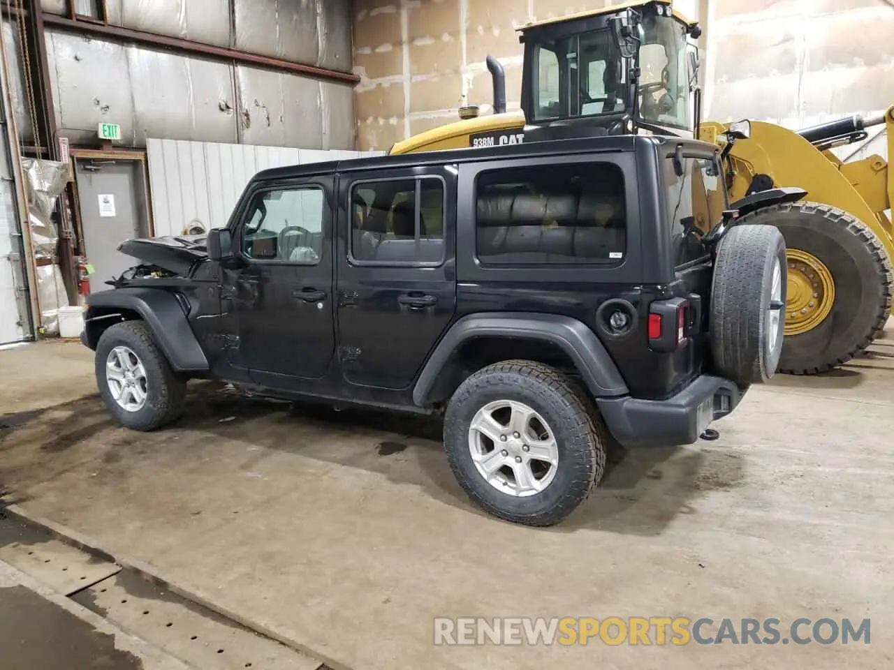 2 Photograph of a damaged car 1C4HJXDG3NW173936 JEEP WRANGLER 2022