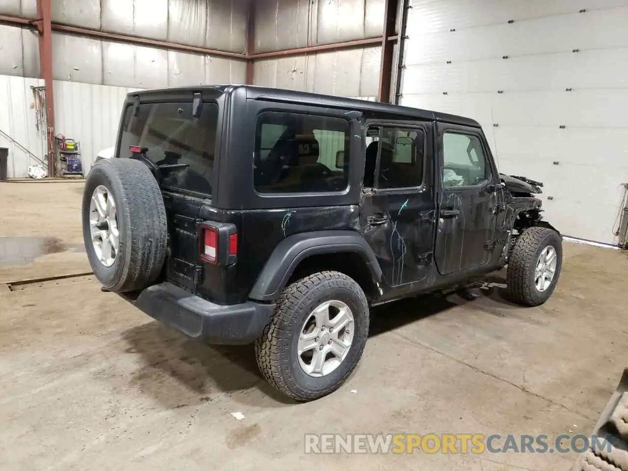 3 Photograph of a damaged car 1C4HJXDG3NW173936 JEEP WRANGLER 2022