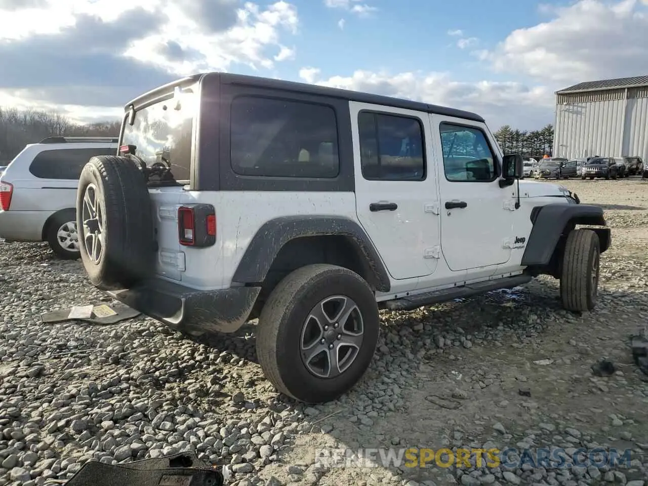 3 Photograph of a damaged car 1C4HJXDG3NW249168 JEEP WRANGLER 2022
