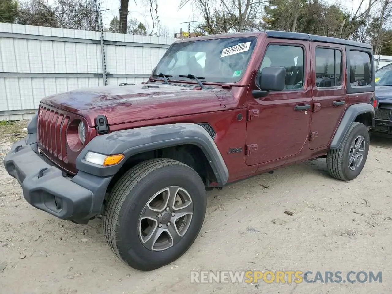 1 Photograph of a damaged car 1C4HJXDG5NW120932 JEEP WRANGLER 2022