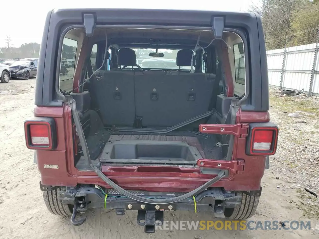6 Photograph of a damaged car 1C4HJXDG5NW120932 JEEP WRANGLER 2022