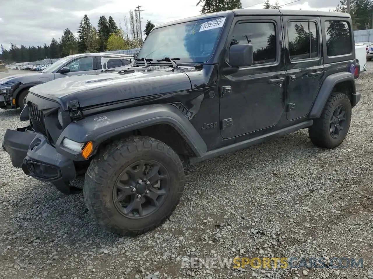 1 Photograph of a damaged car 1C4HJXDG6NW141997 JEEP WRANGLER 2022