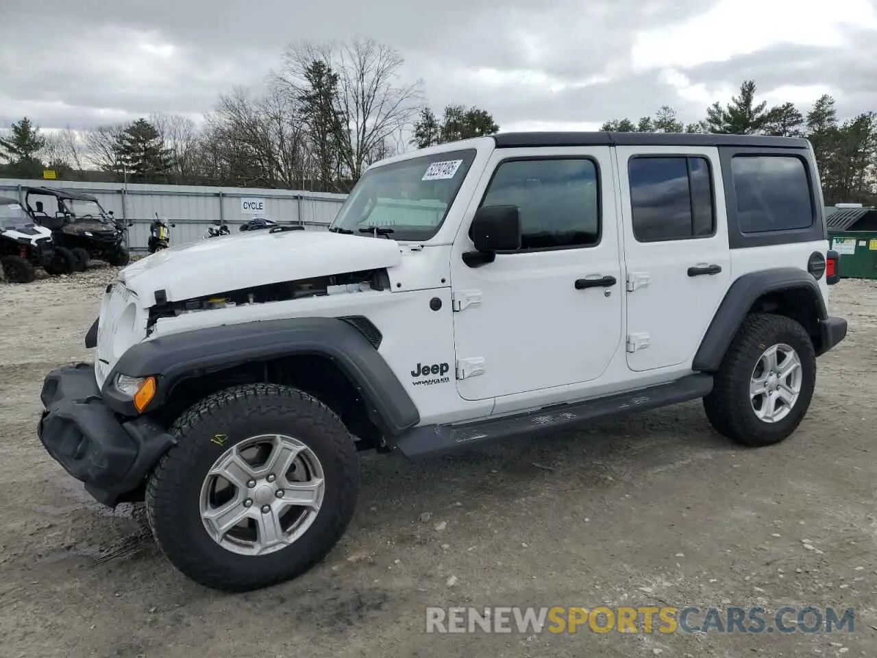 1 Photograph of a damaged car 1C4HJXDG7NW150546 JEEP WRANGLER 2022