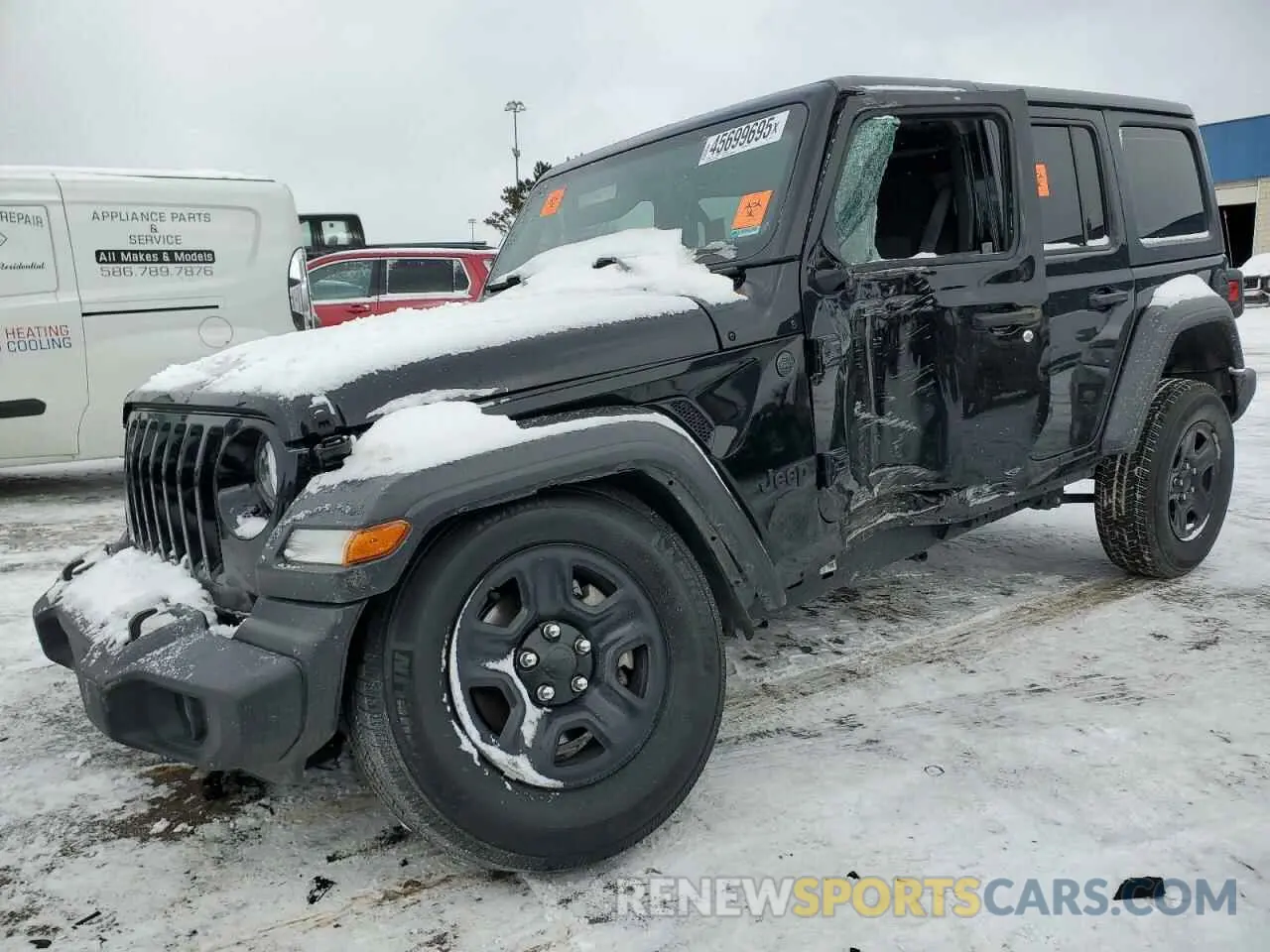 1 Photograph of a damaged car 1C4HJXDG7NW227321 JEEP WRANGLER 2022
