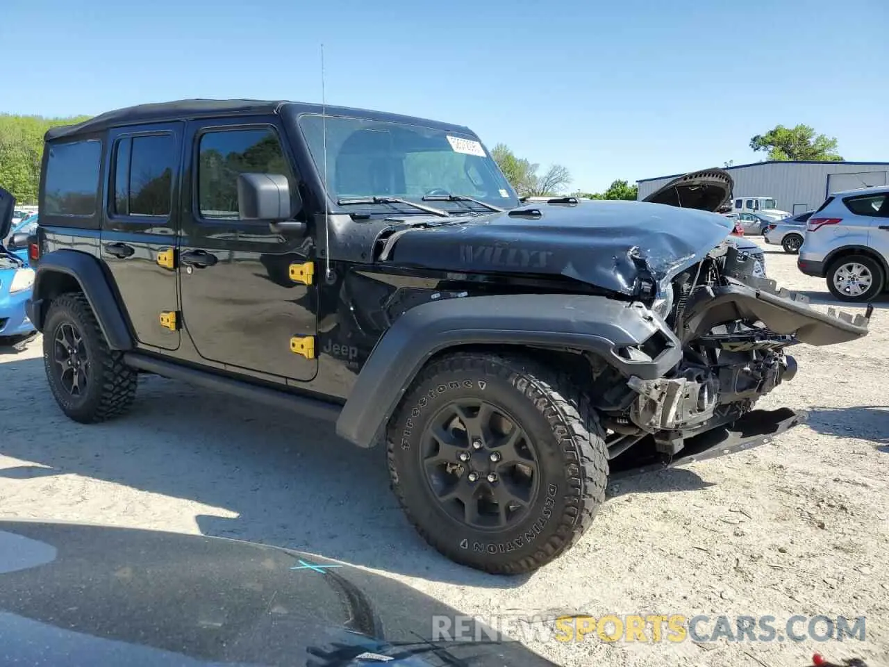 4 Photograph of a damaged car 1C4HJXDG8NW130208 JEEP WRANGLER 2022
