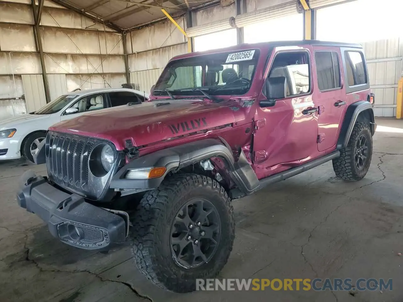 1 Photograph of a damaged car 1C4HJXDGXNW102507 JEEP WRANGLER 2022