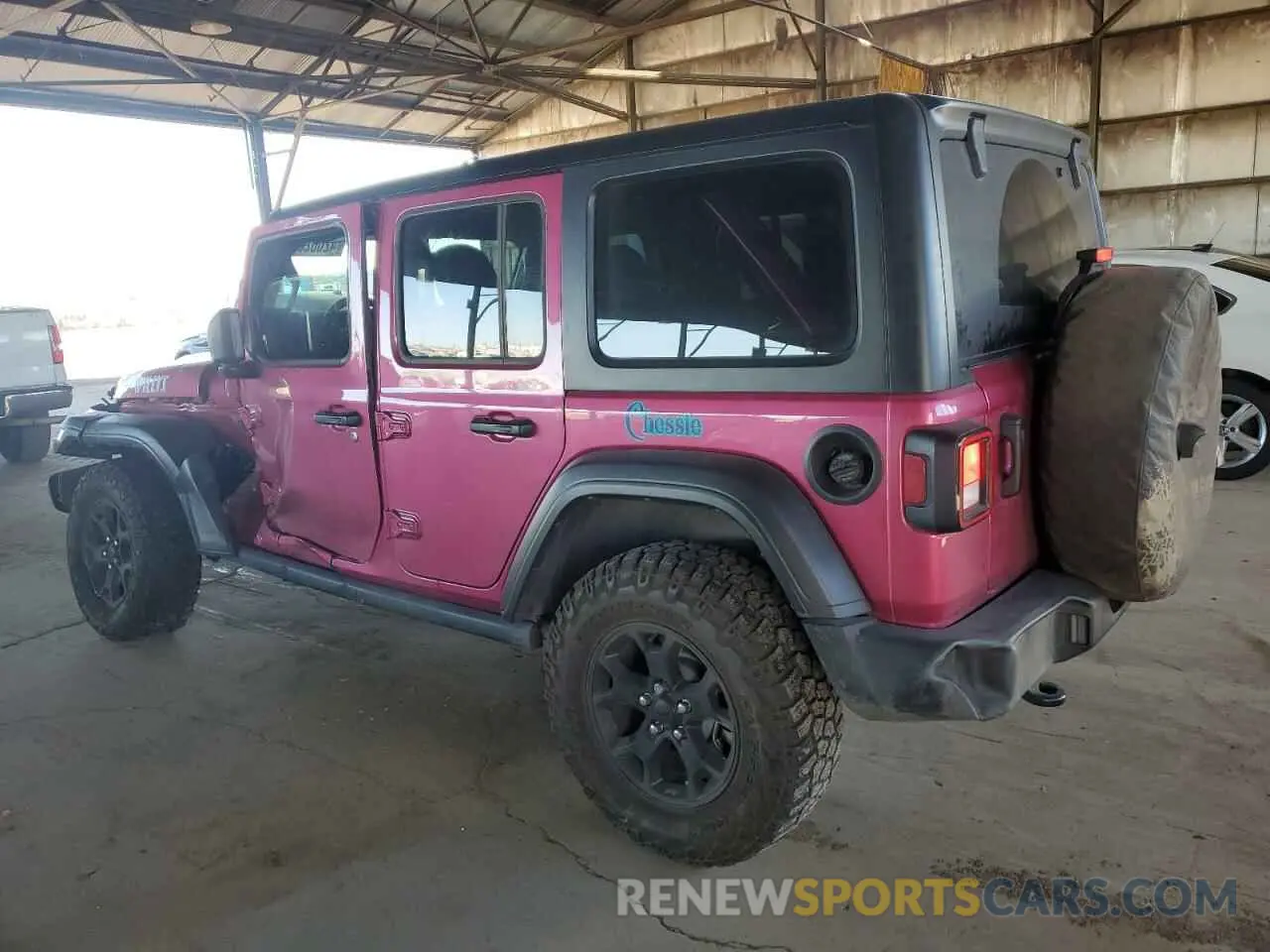 2 Photograph of a damaged car 1C4HJXDGXNW102507 JEEP WRANGLER 2022