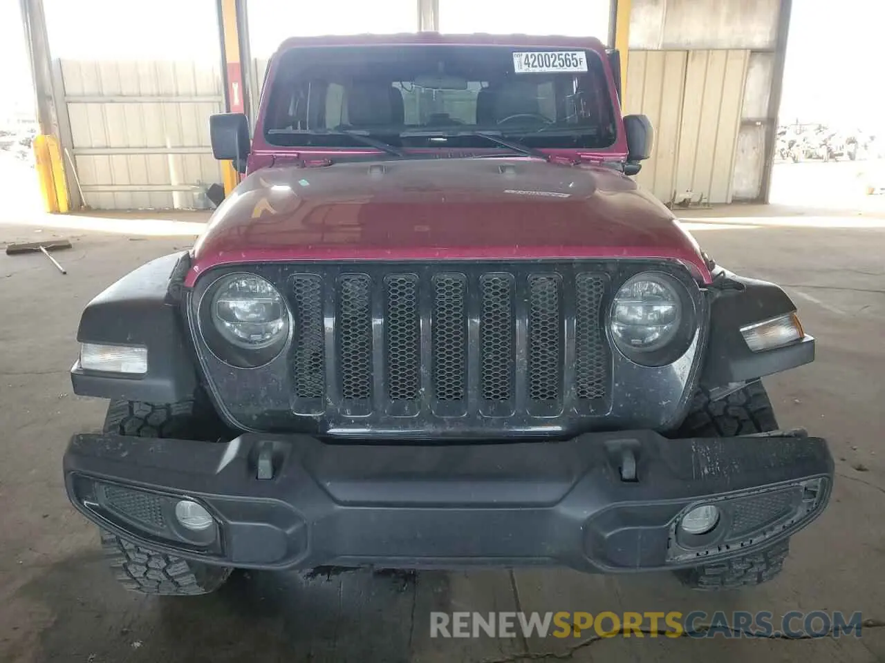 5 Photograph of a damaged car 1C4HJXDGXNW102507 JEEP WRANGLER 2022